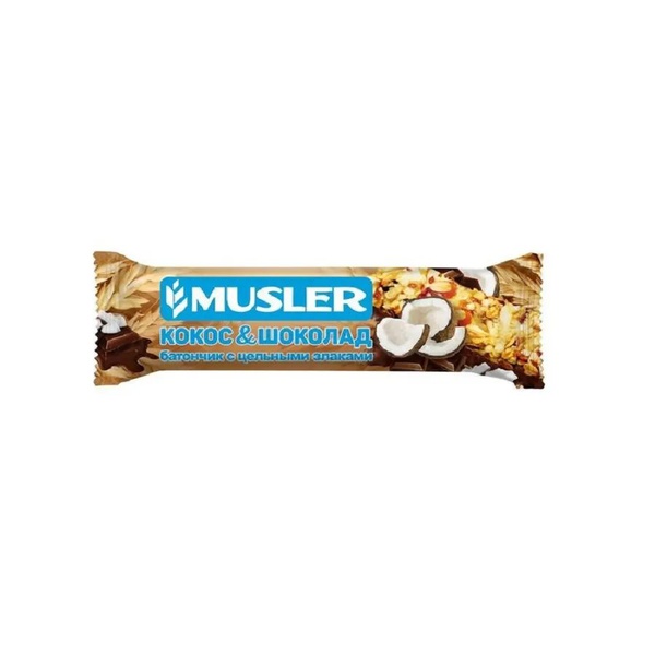 Батончик мюсли Musler (30 гр) Кокос в темной глазури