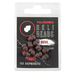 Бусина для оснастки вертолет Волжанка Volzhanka Heli Beads (10шт/уп) Brown