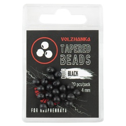Бусина с конусным отверстием Волжанка Volzhanka Tapered Beads 4мм (20шт/уп) Black