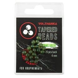 Бусина с конусным отверстием Волжанка Volzhanka Tapered Beads 4мм (20шт/уп) Trans Green