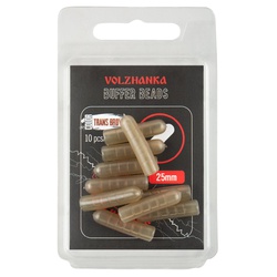 Отбойник удлинённый Волжанка Volzhanka Buffer Beads 25мм (10шт/уп) Trans Brown