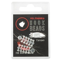 Стопор для размещения на крючке Волжанка Volzhanka Hook Beads (2шт/уп) Clear