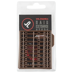 Стопора для бойлов Волжанка Volzhanka Hair Extender Stops (2шт/уп) Brown