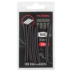 Термоусадочная трубка Волжанка Volzhanka Shrinking Tube 1,5мм (10шт/уп) Black
