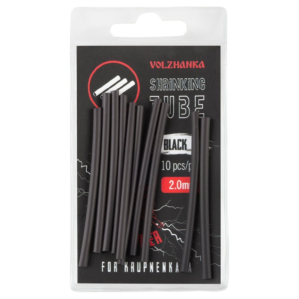 Термоусадочная трубка Волжанка Volzhanka Shrinking Tube 2,0мм (10шт/уп) Black