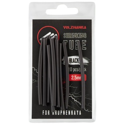 Термоусадочная трубка Волжанка Volzhanka Shrinking Tube 2,5мм (10шт/уп) Black