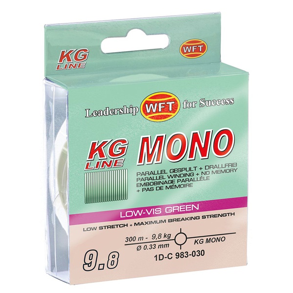 Леска монофильная WFT Kg Mono Green 300/030