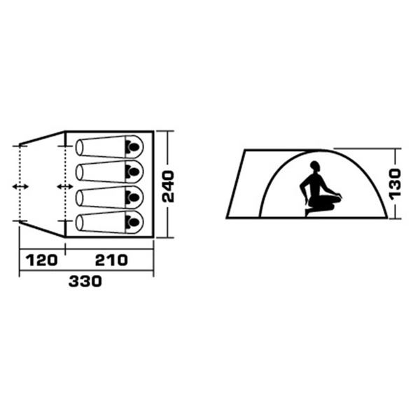 Палатка Jungle Camp Forester 4