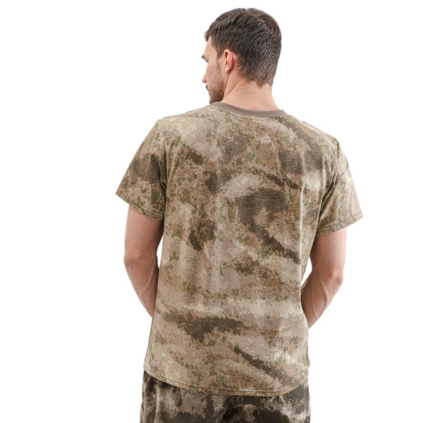 Футболка Горизонт (хлопок) Мох бежевый