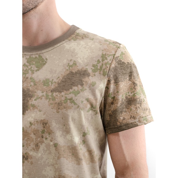 Футболка Горизонт (хлопок) Мох бежевый