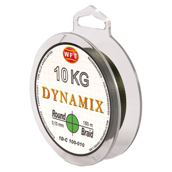 Леска плетёная WFT Kg Round Dynamix Green, 150/010