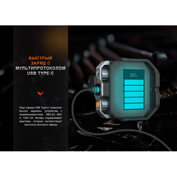 Фонарь многофункциональный Fenix CL28R, 2000 Lumen (Powerbank)