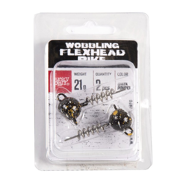 Груз-головки спираль Lucky John 3D BBS Series Wobbling Flexhead Pike (2 шт) 003, 21г