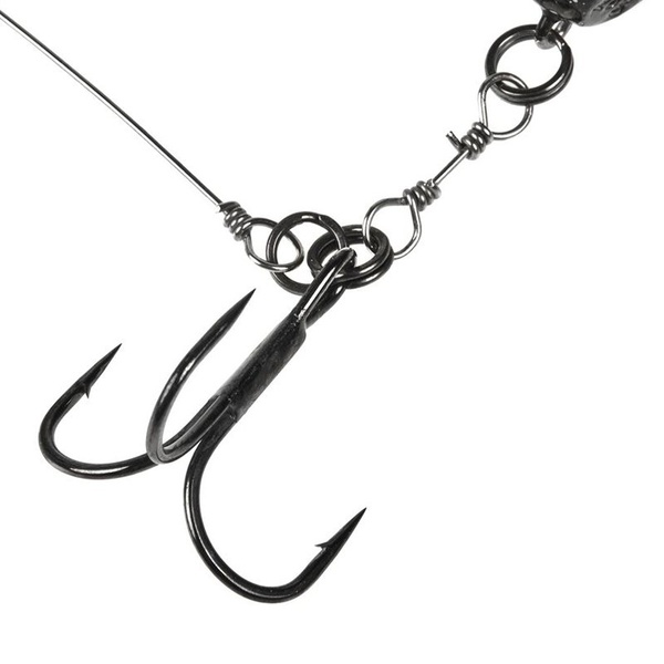 Остнаска стальная Lucky John Deep Pike Stinger Rig L+Flexhead 15г