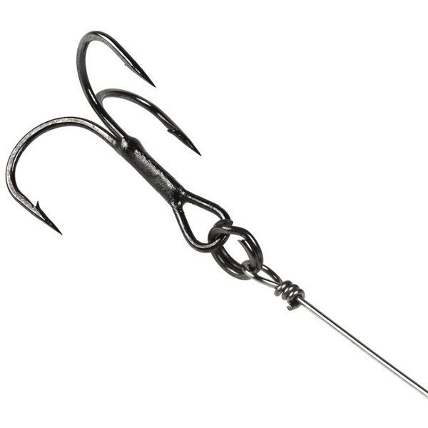 Остнаска стальная Lucky John Deep Pike Stinger Rig L+Flexhead 15г
