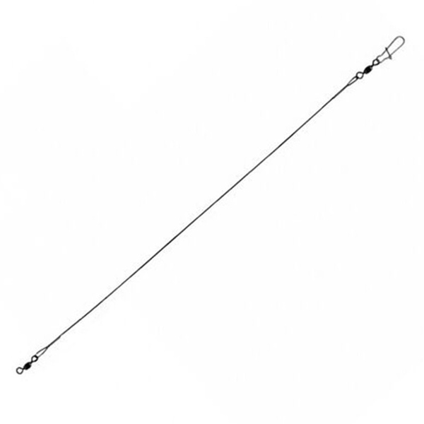 Поводки стальные Lucky John SSW 7х7 оснащённые d 0.45мм/6кг/15см/20шт