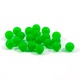 Бусина фидерная Namazu Soft Beads (PVC, круглая, 20 шт.) зелёный, d-7 мм. Фото 1