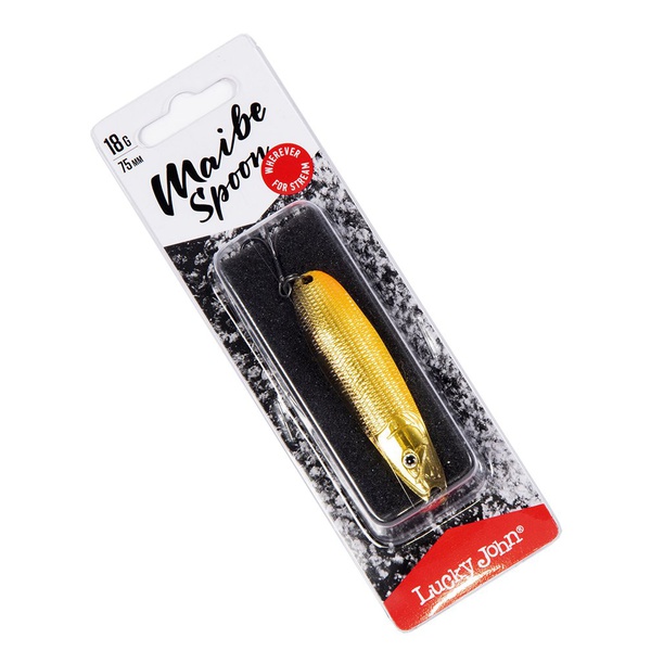 Блесна колеблющаяся Lucky John Maibe Spoon 004, 75мм/18г