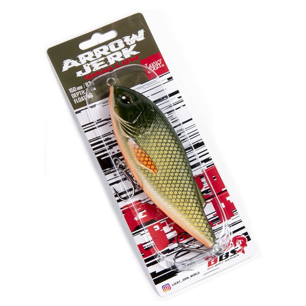 Воблер Lucky John BBS Original Arrow Jerk F 15 см 024