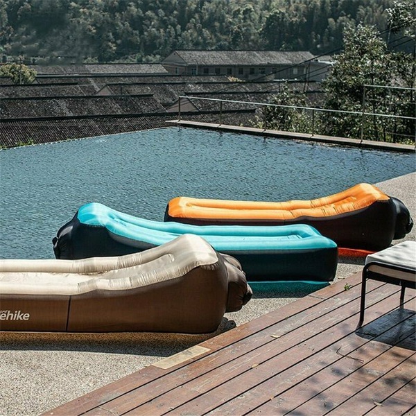 Диван надувной Naturehike NH20FCD05 20FCD (двухслойный) голубой