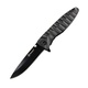 Нож складной Ganzo G620 (с чехлом) черный. Фото 1