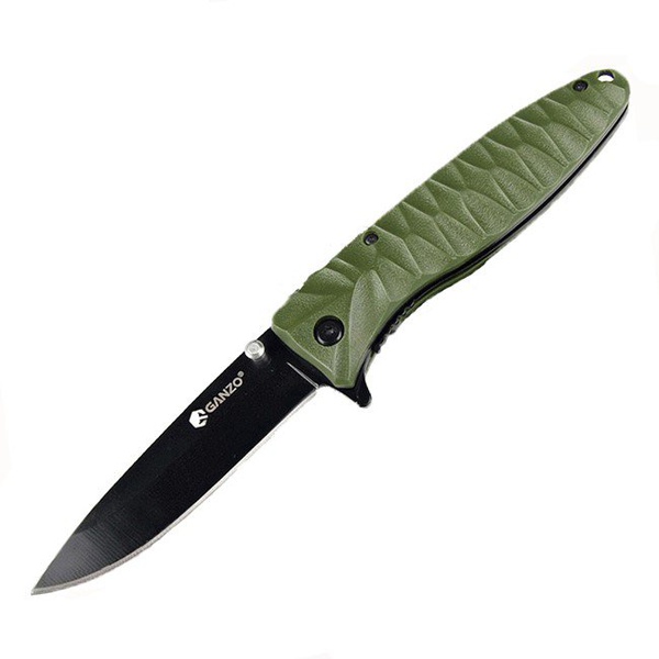 Нож складной Ganzo G620 (с чехлом) зеленый