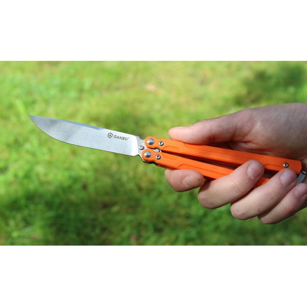 Нож-бабочка Ganzo G766 оранжевый