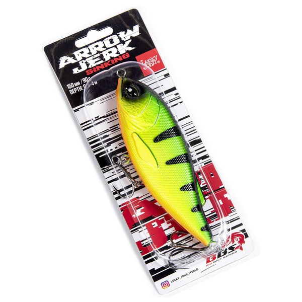 Воблер Lucky John BBS Original Arrow Jerk S 15 см 027