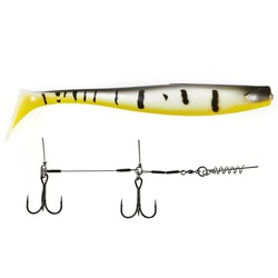 Виброхвост Lucky John 3D BBS Series Giant Kubira Swim Shad 10,3" (26 см) 1шт+Stinger XL PG18