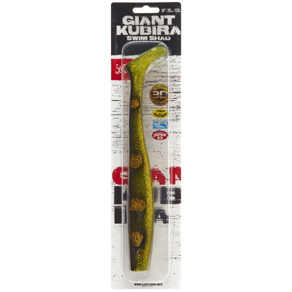 Виброхвост Lucky John 3D BBS Series Giant Kubira Swim Shad 10,3" (26 см) 1шт. PG20