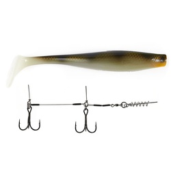 Виброхвост Lucky John 3D BBS Series Giant Kubira Swim Shad 10,3" (26 см) 1шт+Stinger XL PG26