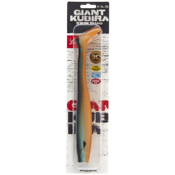 Виброхвост Lucky John 3D BBS Series Giant Kubira Swim Shad 10,3" (26 см) 1шт. PG40