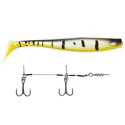 Виброхвост Lucky John 3D BBS Series Kubira Swim Shad 9" (22,8 см) 1шт+Stinger L PG23