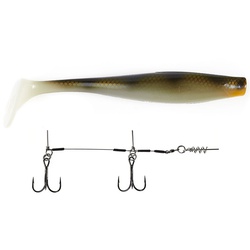 Виброхвост Lucky John 3D BBS Series Kubira Swim Shad 9" (22,8 см) 1шт+Stinger L PG28