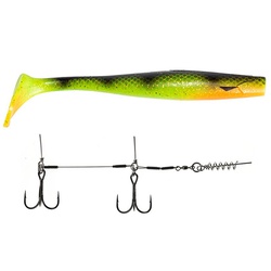 Виброхвост Lucky John 3D BBS Series Kubira Swim Shad 9" (22,8 см) 1шт+Stinger L PG41