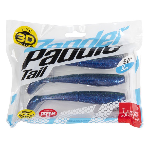Виброхвост Lucky John 3D Series Zander Paddle Tail 5,5" (14см) 3шт Z13