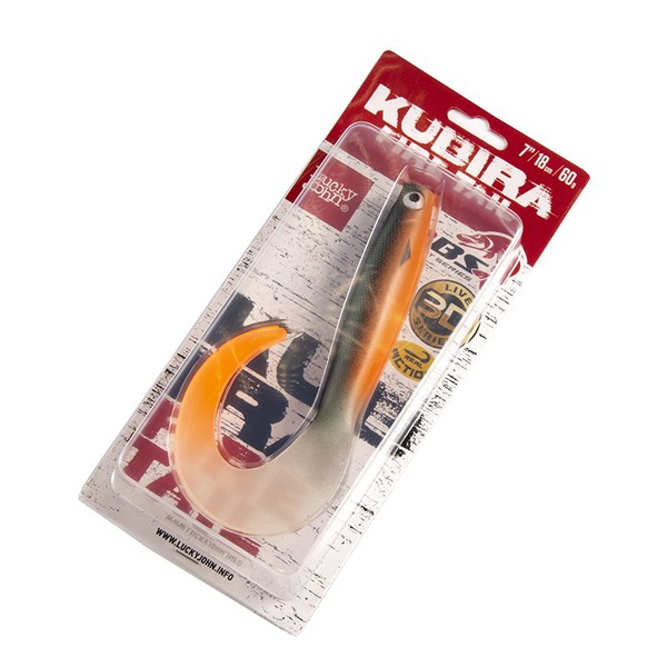 Твистеры Lucky John 3D BBS Series Kubira Fire Tail 7" (17,5 см) 1шт PG40