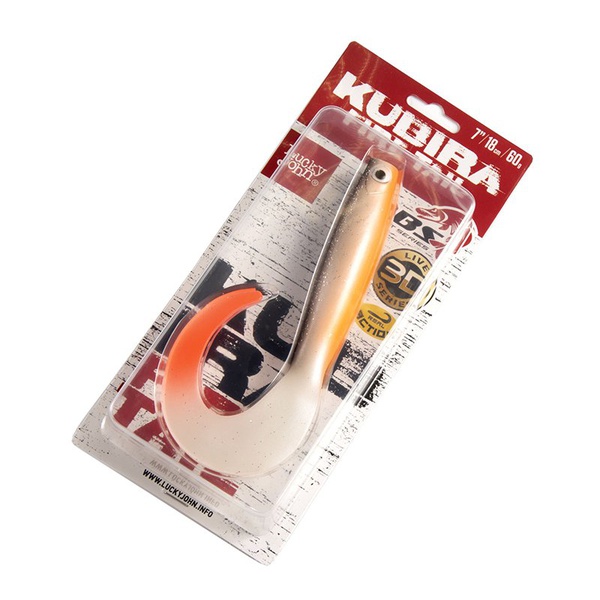 Твистеры Lucky John 3D BBS Series Kubira Fire Tail 7" (17,5 см) 1шт PG18