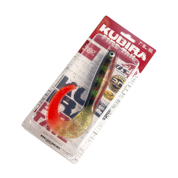 Твистеры Lucky John 3D BBS Series Kubira Fire Tail 7" (17,5 см) 1шт PG27