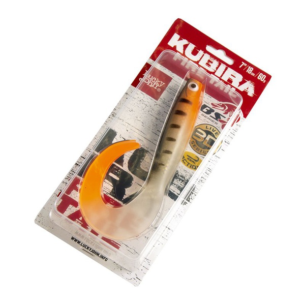 Твистеры Lucky John 3D BBS Series Kubira Fire Tail 7" (17,5 см) 1шт PG36