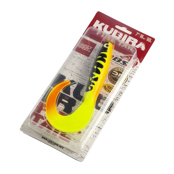 Твистеры Lucky John 3D BBS Series Kubira Fire Tail 7" (17,5 см) 1шт PG37