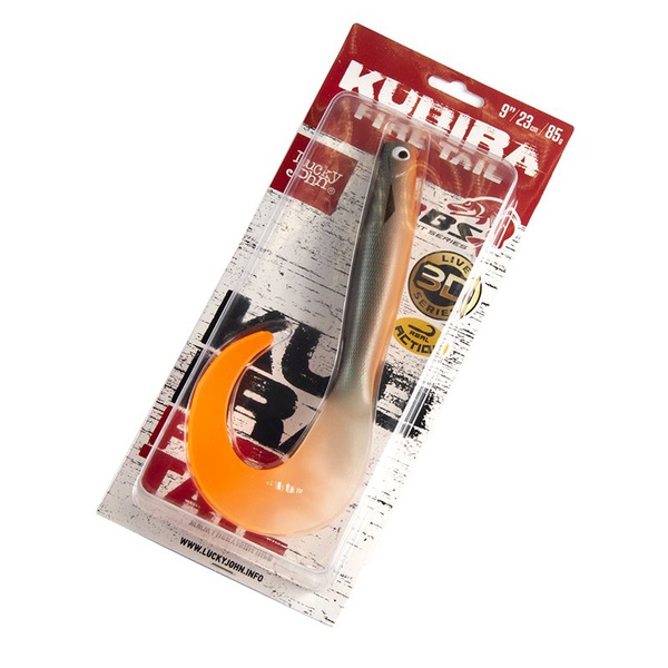 Твистеры Lucky John 3D BBS Series Kubira Fire Tail 9" (22,86 см) 1шт PG40