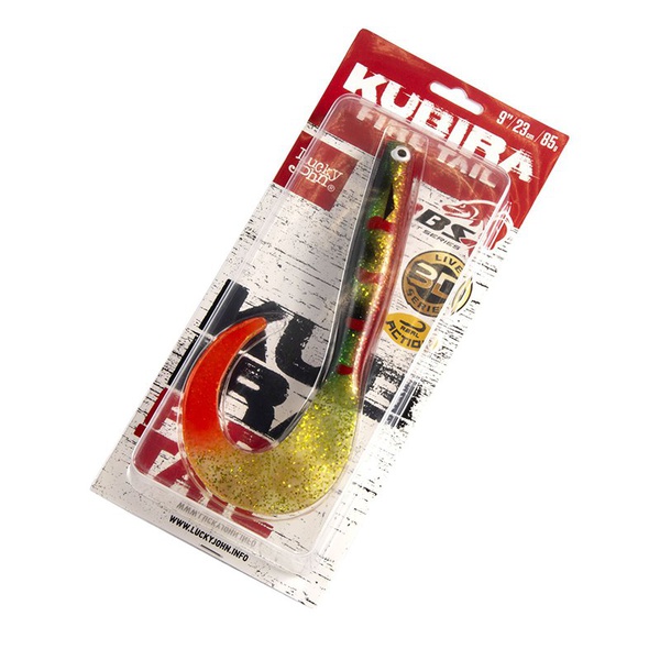 Твистеры Lucky John 3D BBS Series Kubira Fire Tail 9" (22,86 см) 1шт PG27