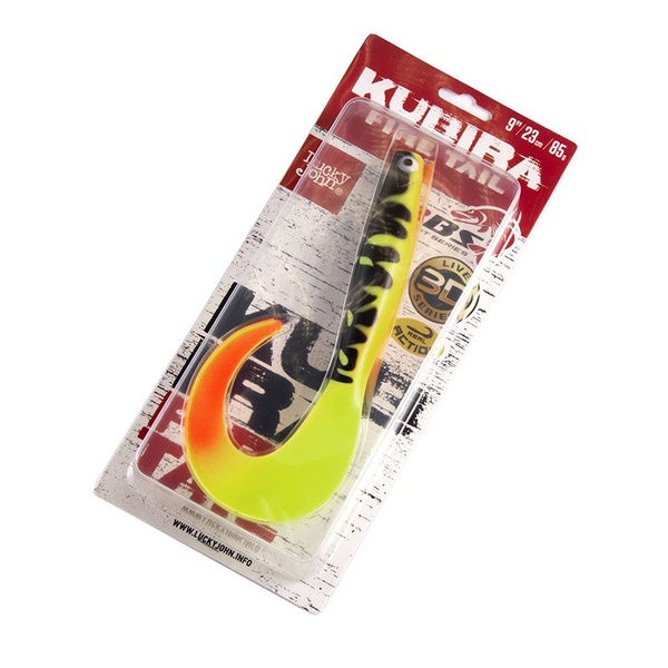 Твистеры Lucky John 3D BBS Series Kubira Fire Tail 9" (22,86 см) 1шт PG37