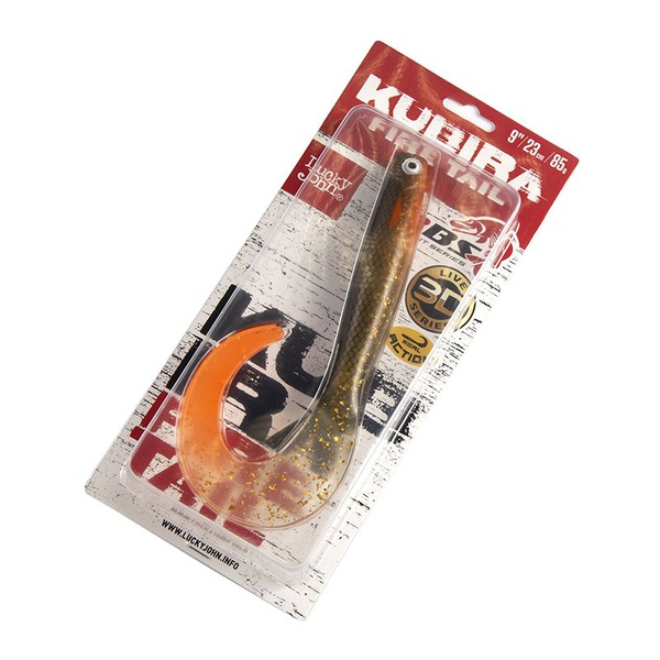 Твистеры Lucky John 3D BBS Series Kubira Fire Tail 9" (22,86 см) 1шт PG42