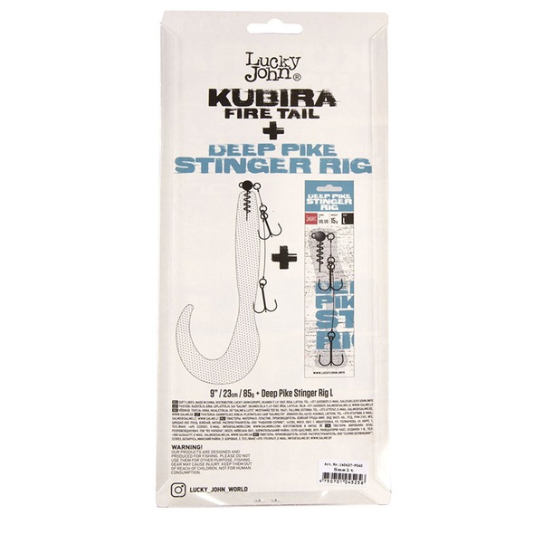 Твистеры Lucky John 3D BBS Series Kubira Fire Tail 9" (22,86 см) 1шт PG42