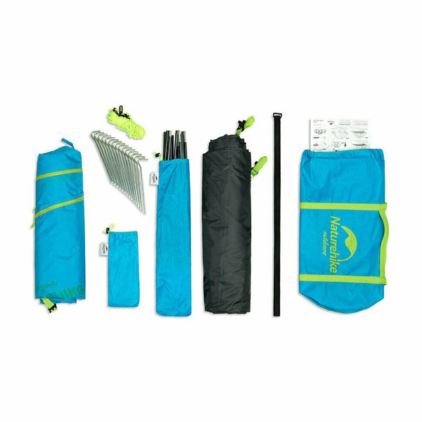 Палатка Naturehike P-Series NH18Z033-P 210T/65D (трехместная) зеленый 3