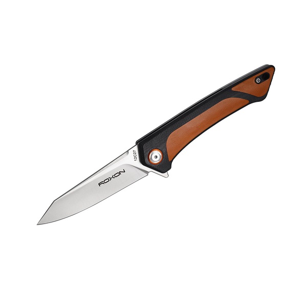 Нож складной Roxon K2 (сталь 12C27) коричневый