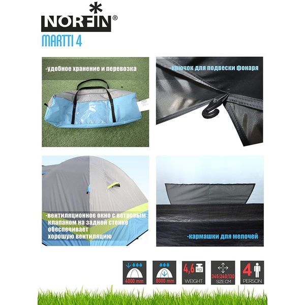 Палатка Norfin Martti 4 NFL