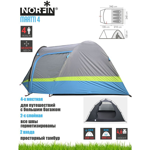 Палатка Norfin Martti 4 NFL
